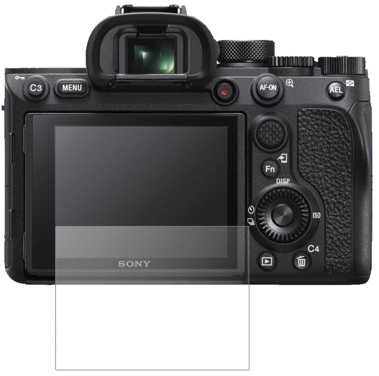 SonyAlpha 7R IIIA mit aufgebrachter dipos Panzerfolie, die lästige Fingerabdrücke minimiert