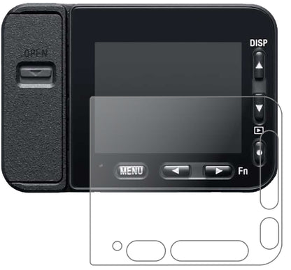 SonyDSC-RX0 II mit aufgebrachter dipos Panzerfolie, die lästige Fingerabdrücke minimiert