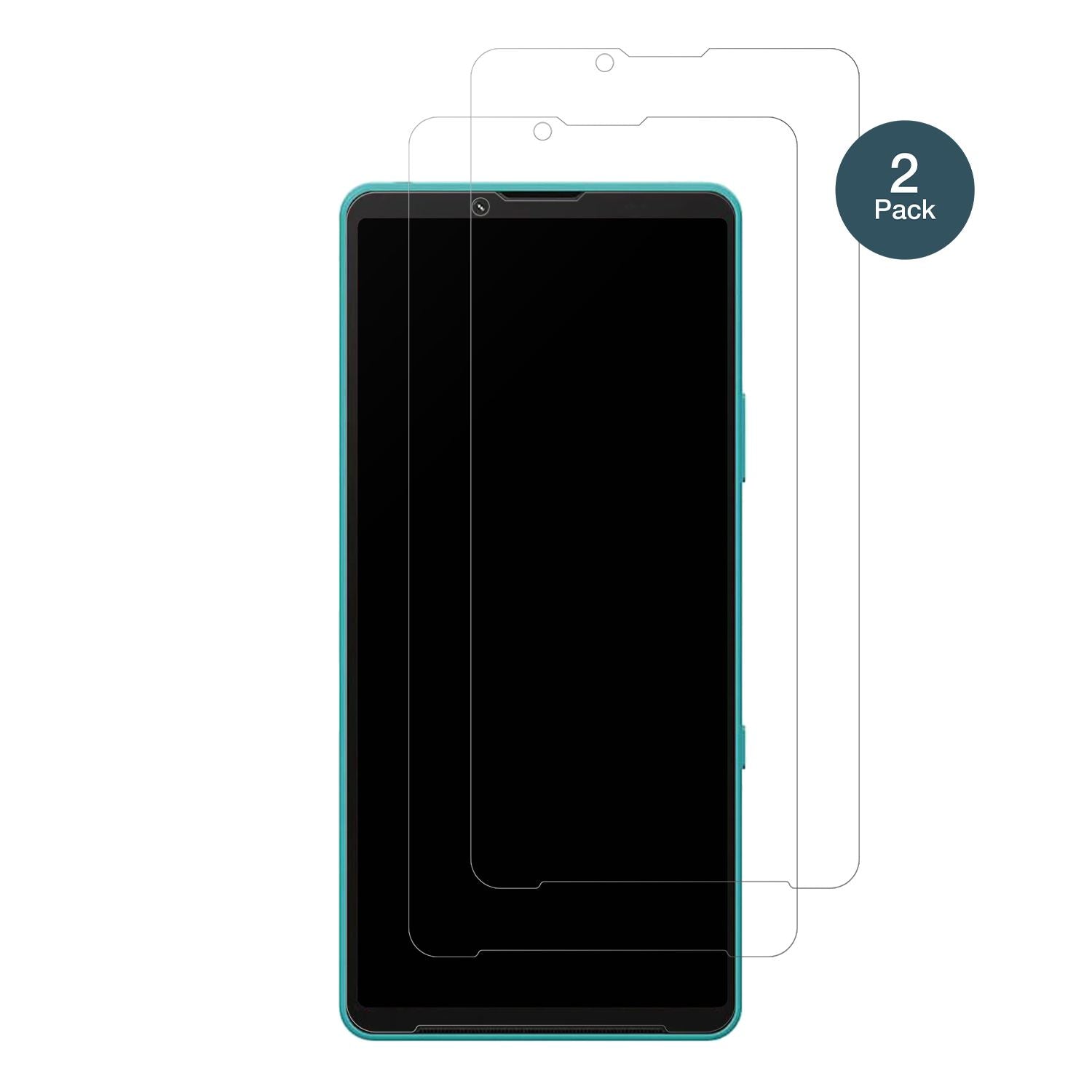 SonyXperia 10 VII mit aufgebrachter dipos Panzerfolie, die lästige Fingerabdrücke minimiert