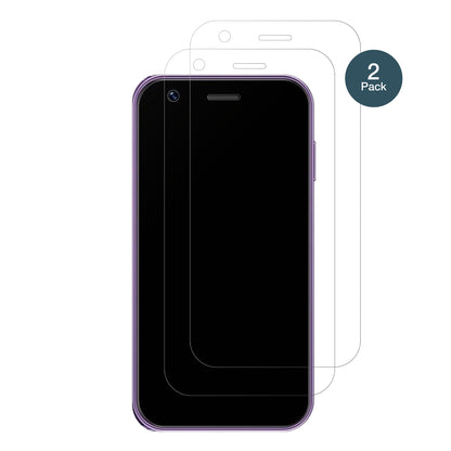 SOYESXS16 Mini Smartphone mit aufgebrachter dipos Panzerfolie, die lästige Fingerabdrücke minimiert