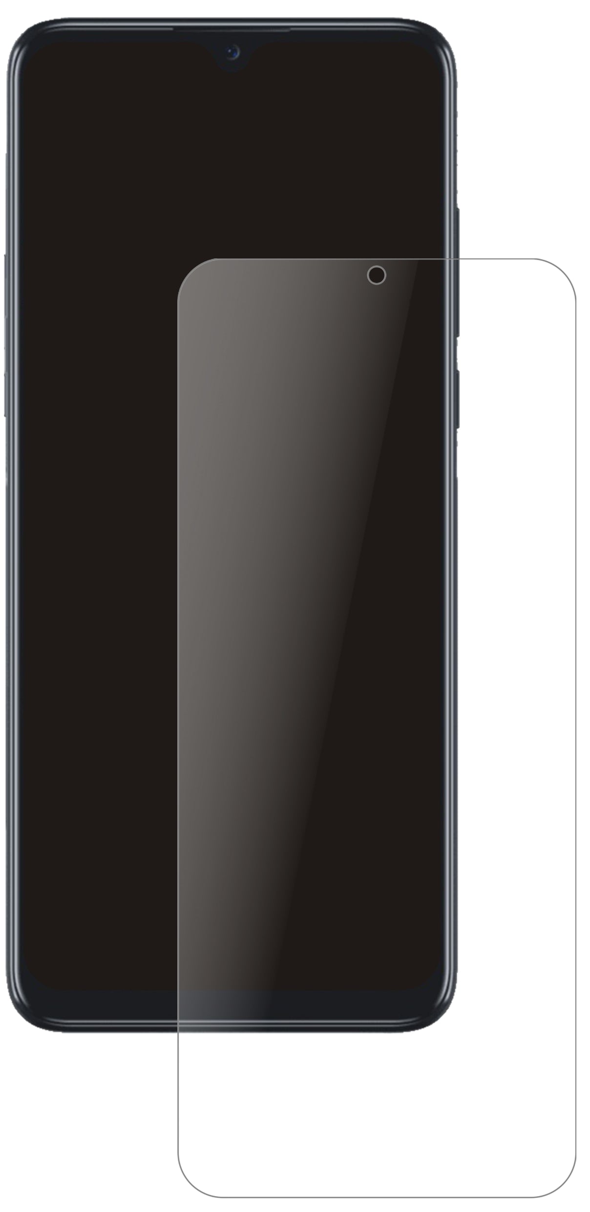 TCL20 SE mit aufgebrachter dipos Panzerfolie, die lästige Fingerabdrücke minimiert