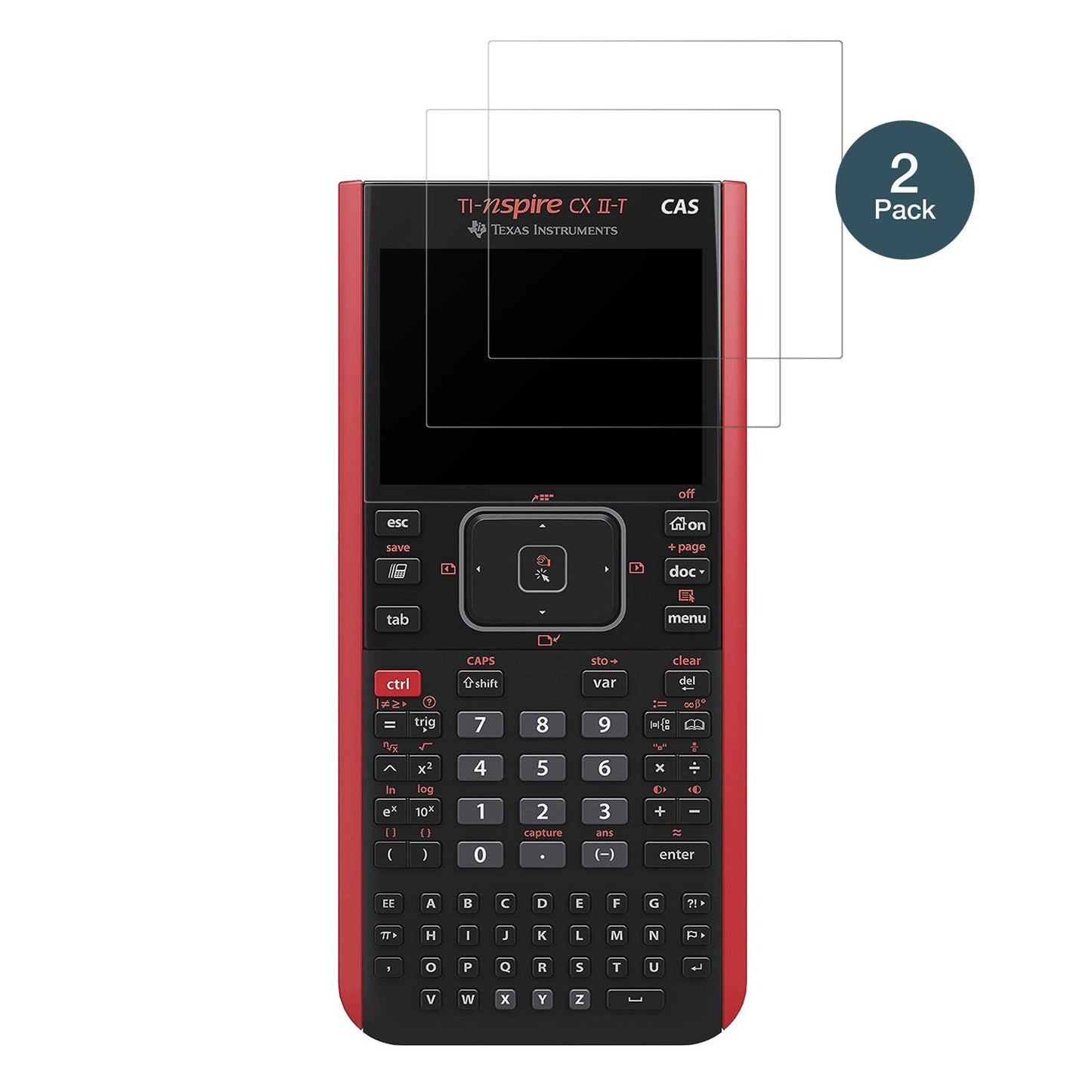 Texas InstrumentsCX CAS II FC TI-Nspire CX II-T CAS mit aufgebrachter dipos Panzerfolie, die lästige Fingerabdrücke minimiert
