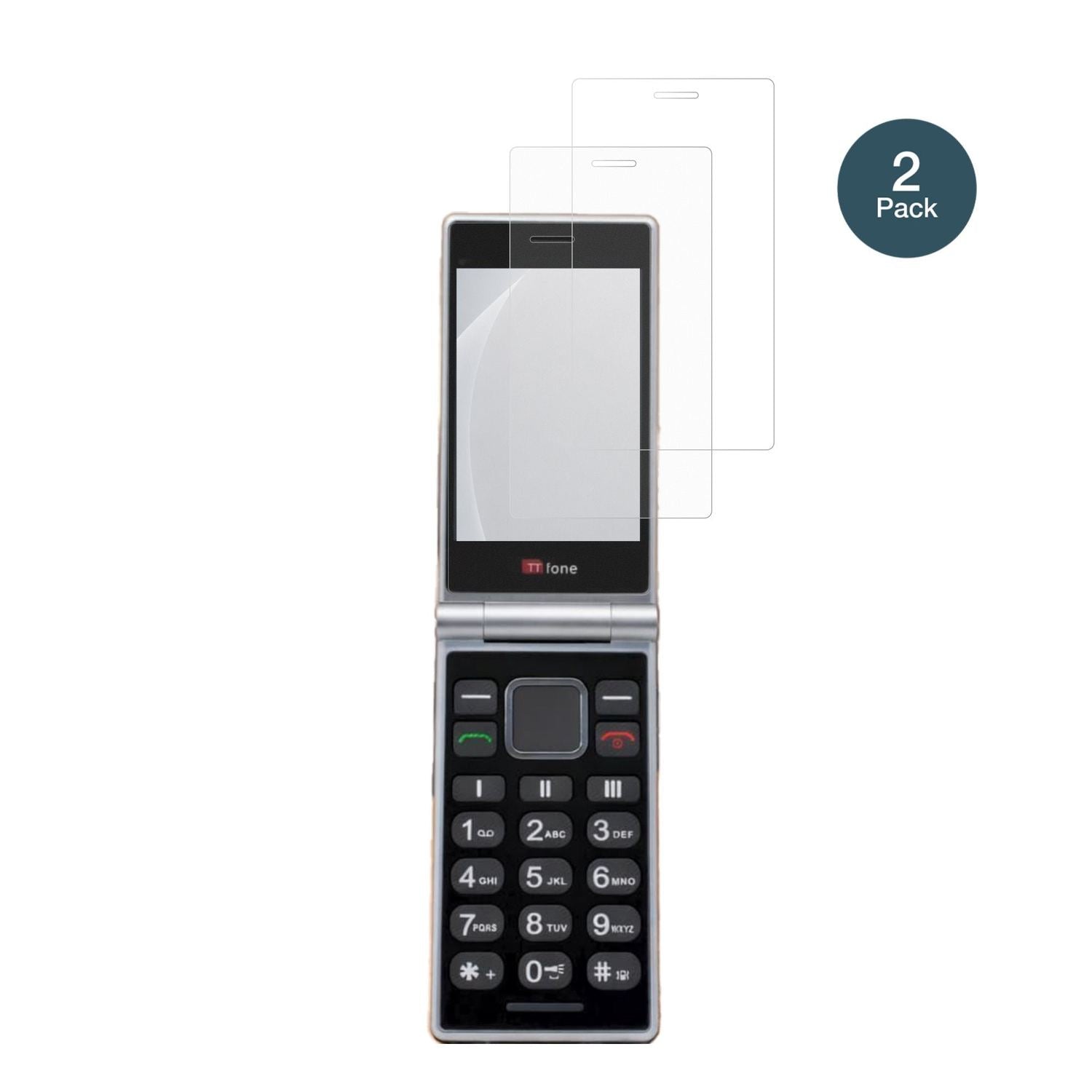 TTfoneTT990 4G mit aufgebrachter dipos Panzerfolie, die lästige Fingerabdrücke minimiert