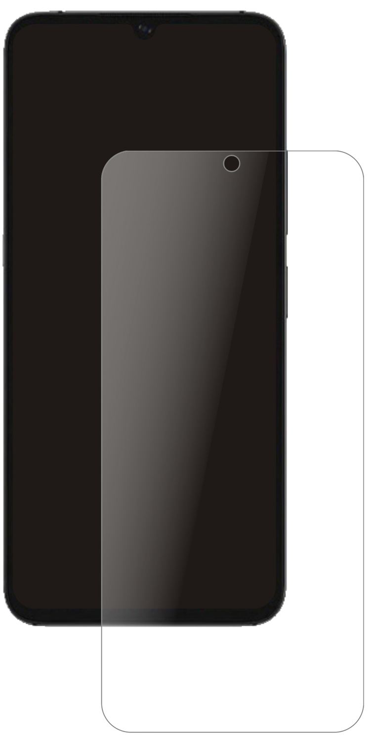 UmidigiA11 (2021) mit aufgebrachter dipos Panzerfolie, die lästige Fingerabdrücke minimiert