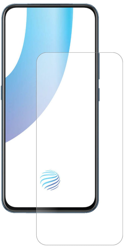 VivoV17 Pro mit aufgebrachter dipos Panzerfolie, die lästige Fingerabdrücke minimiert