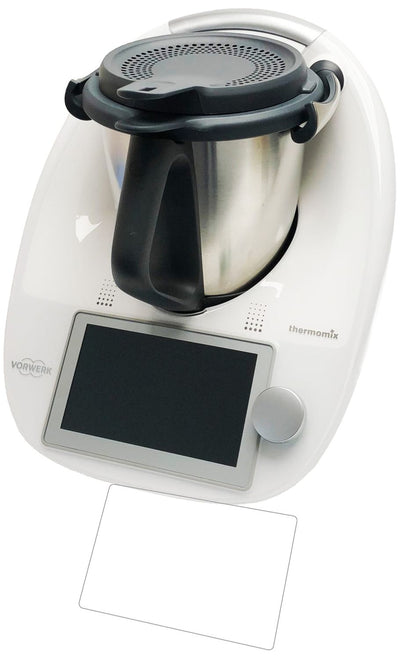 VorwerkThermomix TM6 mit aufgebrachter dipos Panzerfolie, die lästige Fingerabdrücke minimiert