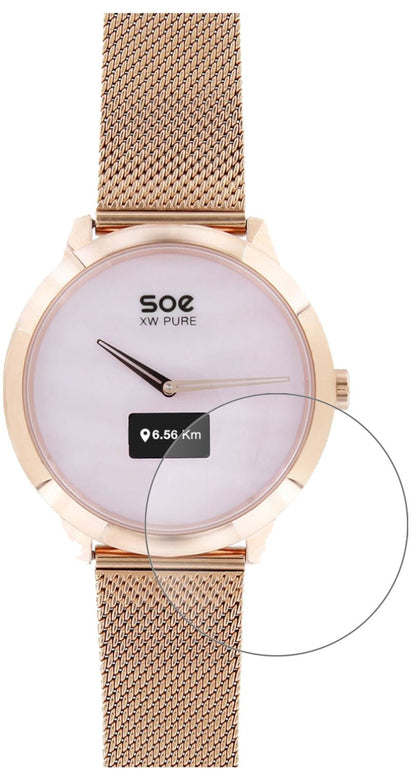X-WATCHSOE XW Pure mit aufgebrachter dipos Panzerfolie, die lästige Fingerabdrücke minimiert