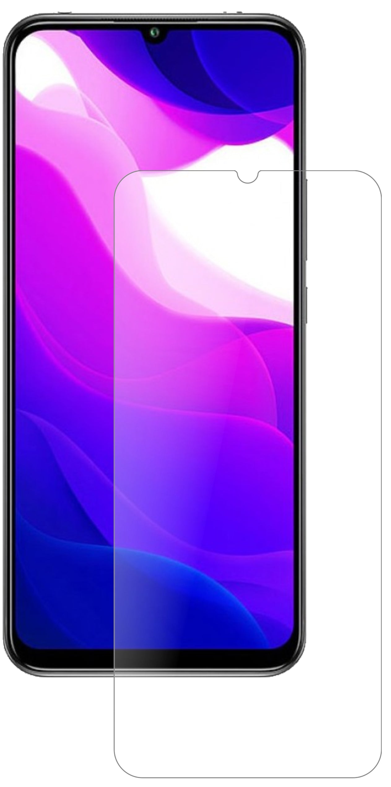 XiaomiMi 10 Lite 5G mit aufgebrachter dipos Panzerfolie, die lästige Fingerabdrücke minimiert