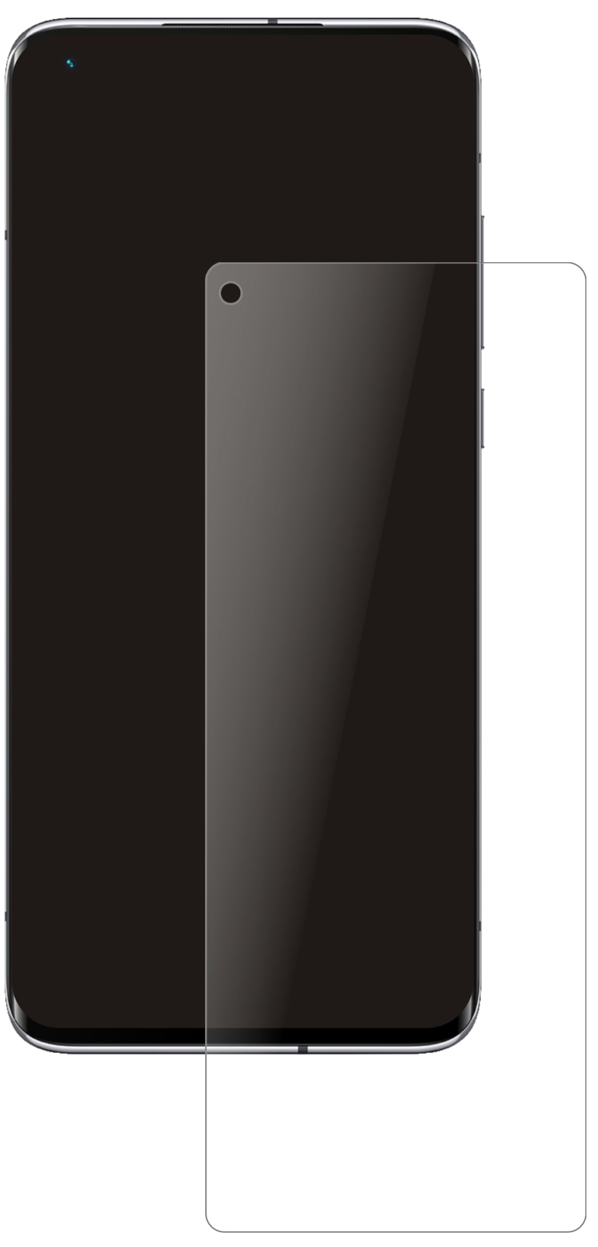 XiaomiMi 10 Ultra mit aufgebrachter dipos Panzerfolie, die lästige Fingerabdrücke minimiert
