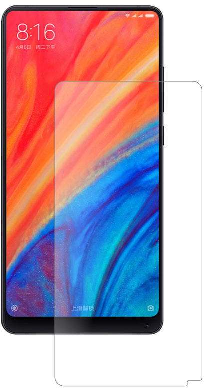 XiaomiMi Mix 2S mit aufgebrachter dipos Panzerfolie, die lästige Fingerabdrücke minimiert