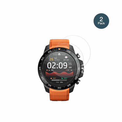 XiaomiMibro GS Explorer S mit aufgebrachter dipos Panzerfolie, die l�stige Fingerabdr�cke minimiert