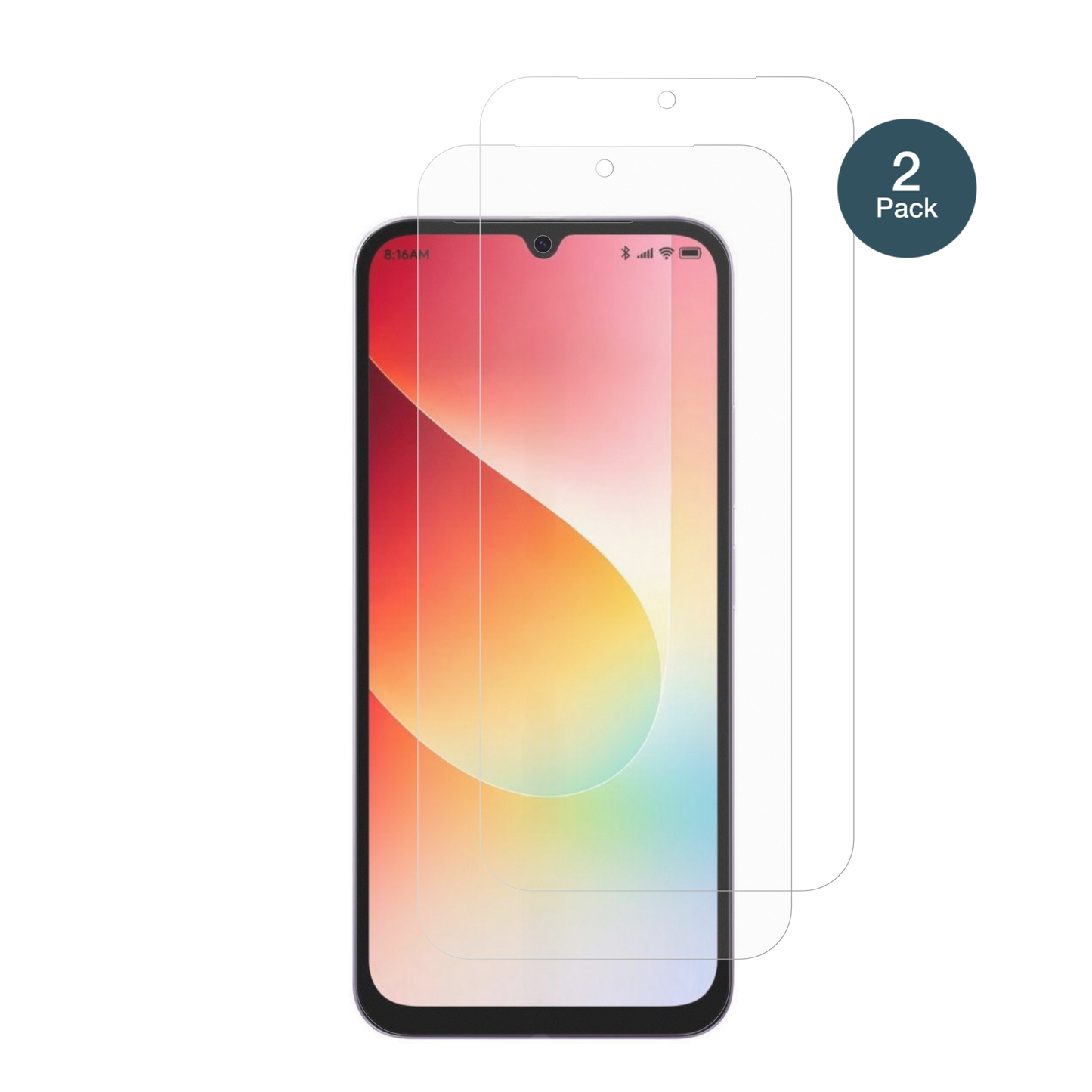 XiaomiRedmi 15A 5G mit aufgebrachter dipos Panzerfolie, die lästige Fingerabdrücke minimiert