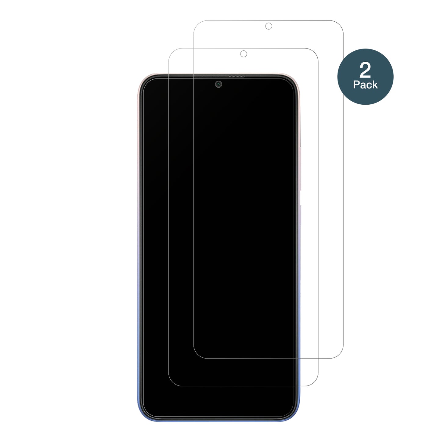 XiaomiRedmi 9 Activ mit aufgebrachter dipos Panzerfolie, die lästige Fingerabdrücke minimiert