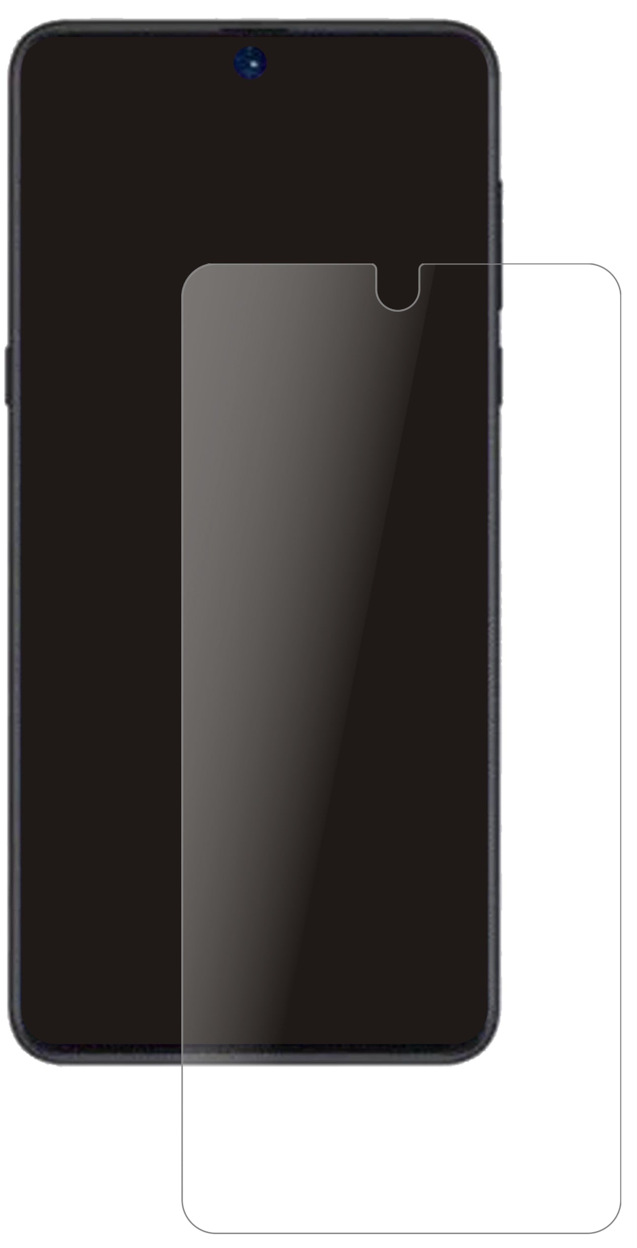 XiaomiRedmi Note 11 mit aufgebrachter dipos Panzerfolie, die lästige Fingerabdrücke minimiert