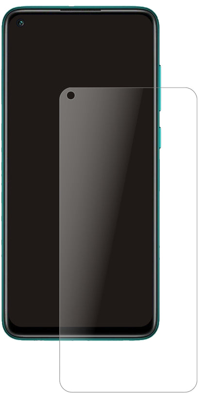 XiaomiRedmi Note 9T 5G mit aufgebrachter dipos Panzerfolie, die lästige Fingerabdrücke minimiert