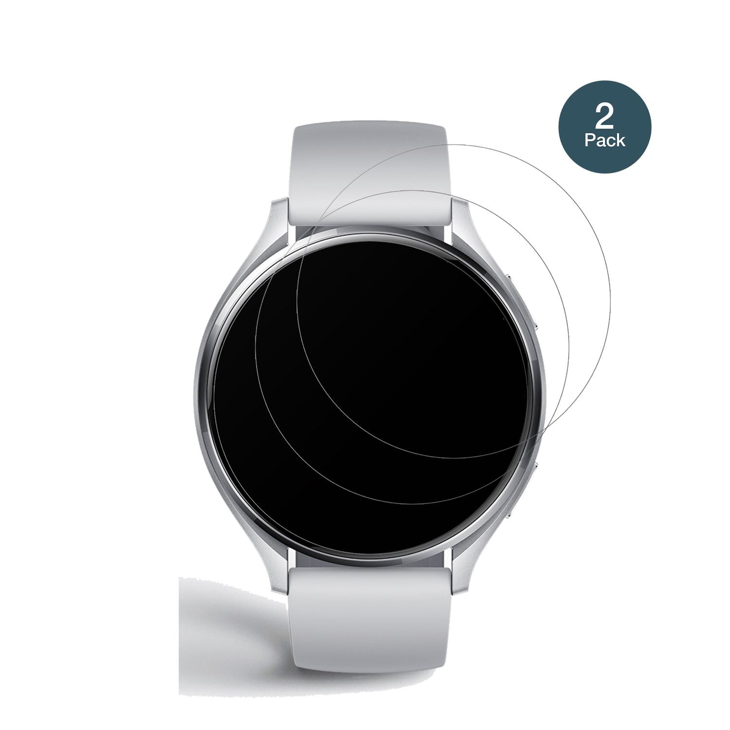XiaomiWatch 2 mit aufgebrachter dipos Panzerfolie, die lästige Fingerabdrücke minimiert