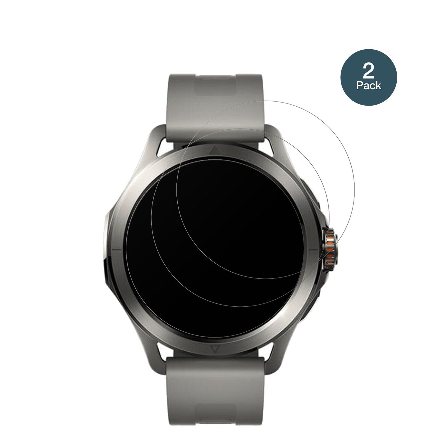 XiaomiWatch S4 mit aufgebrachter dipos Panzerfolie, die lästige Fingerabdrücke minimiert