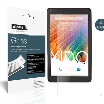 XIDOTablet X111 mit aufgebrachter dipos Panzerfolie, die lästige Fingerabdrücke minimiert