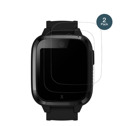 XPLORAKidzi Smartwatch mit aufgebrachter dipos Panzerfolie, die lästige Fingerabdrücke minimiert