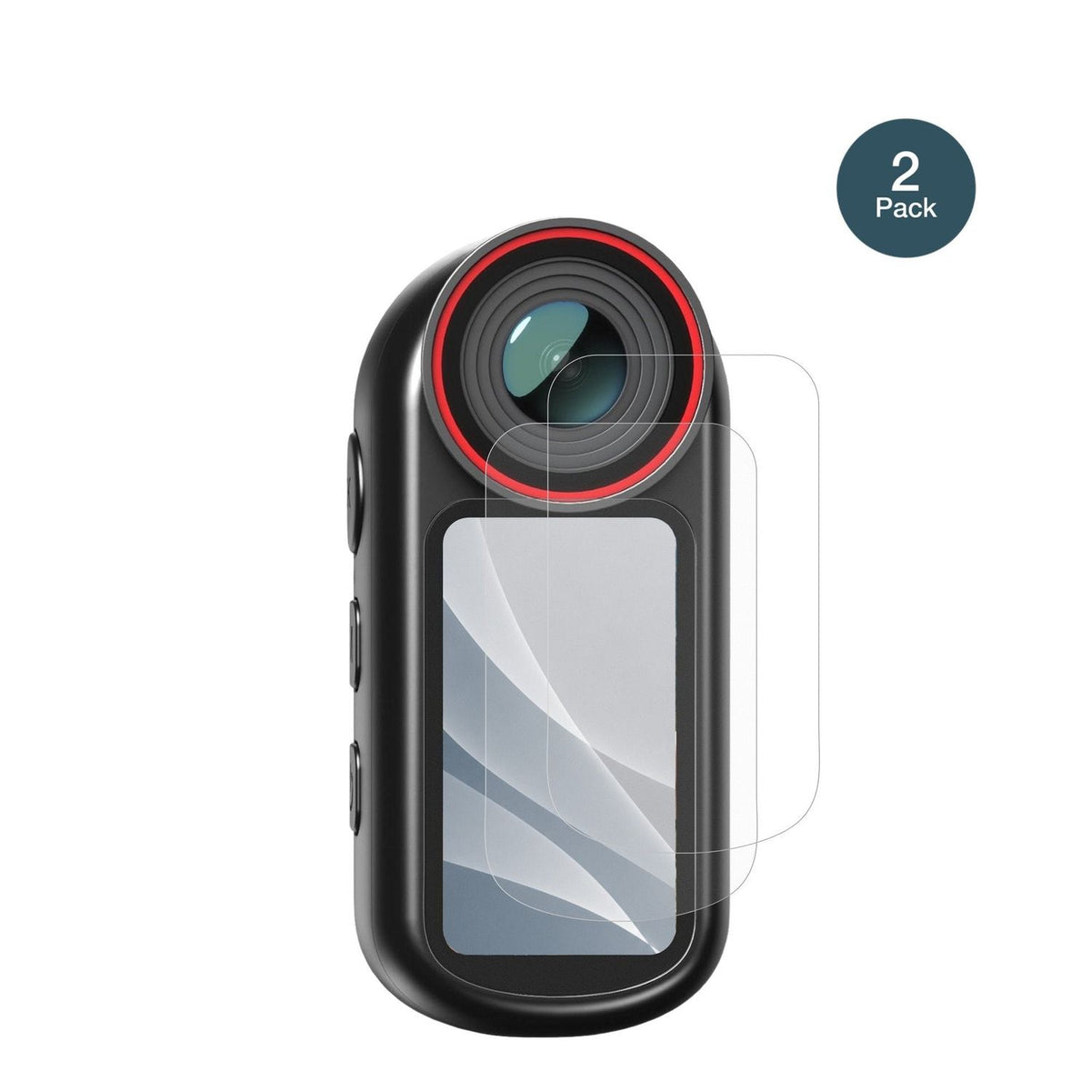 2x 9H Schutzfolie matt für Yonvim Mini Body Cam 4K Panzerfolie
