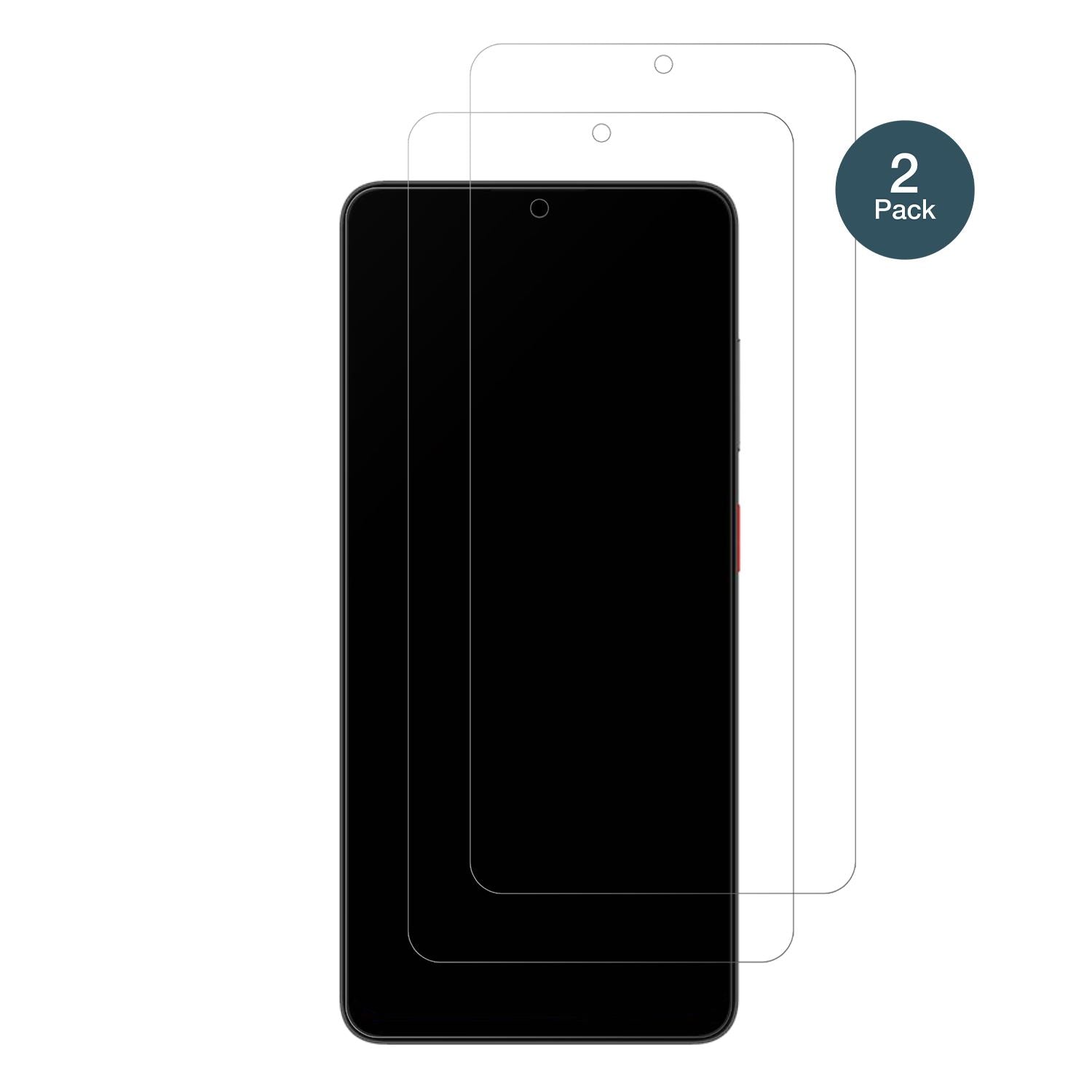 ZTEBlade A56 mit aufgebrachter dipos Panzerfolie, die lästige Fingerabdrücke minimiert