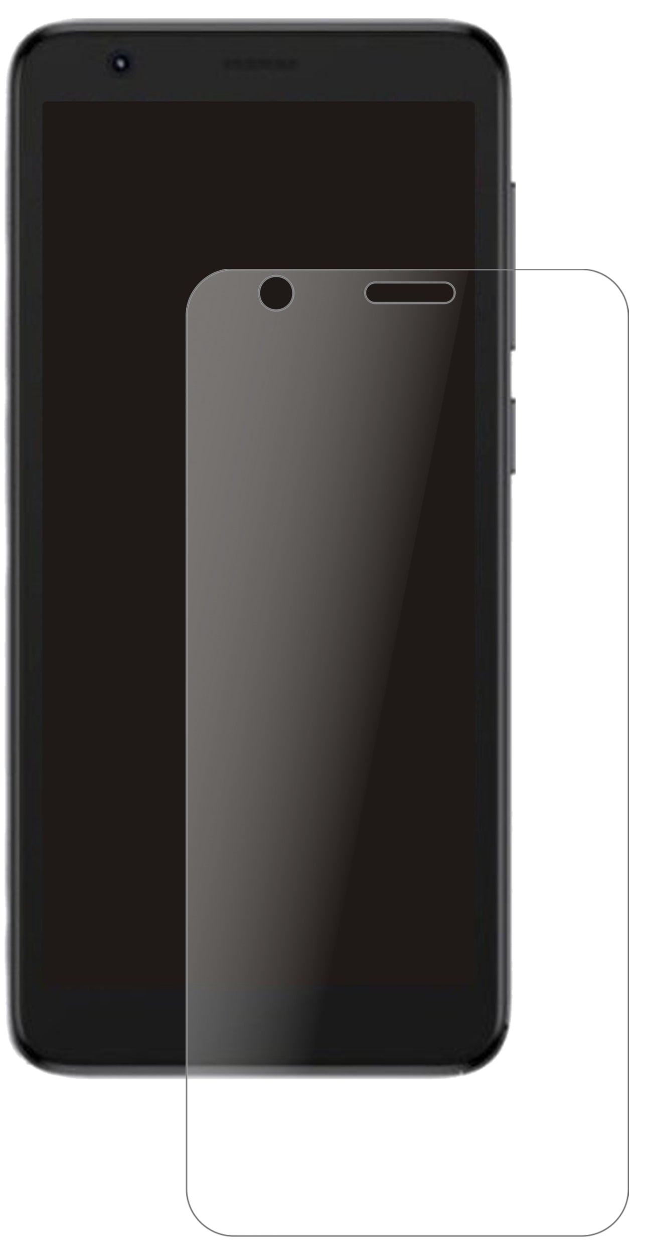 ZTEBlade L9 mit aufgebrachter dipos Panzerfolie, die lästige Fingerabdrücke minimiert