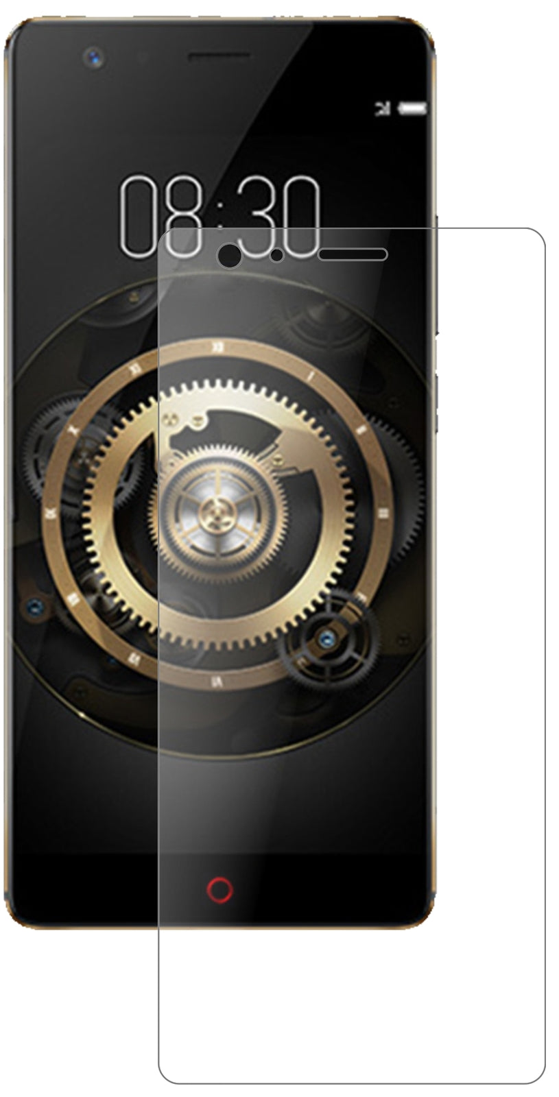 ZTENubia Z17 Lite mit aufgebrachter dipos Panzerfolie, die lästige Fingerabdrücke minimiert