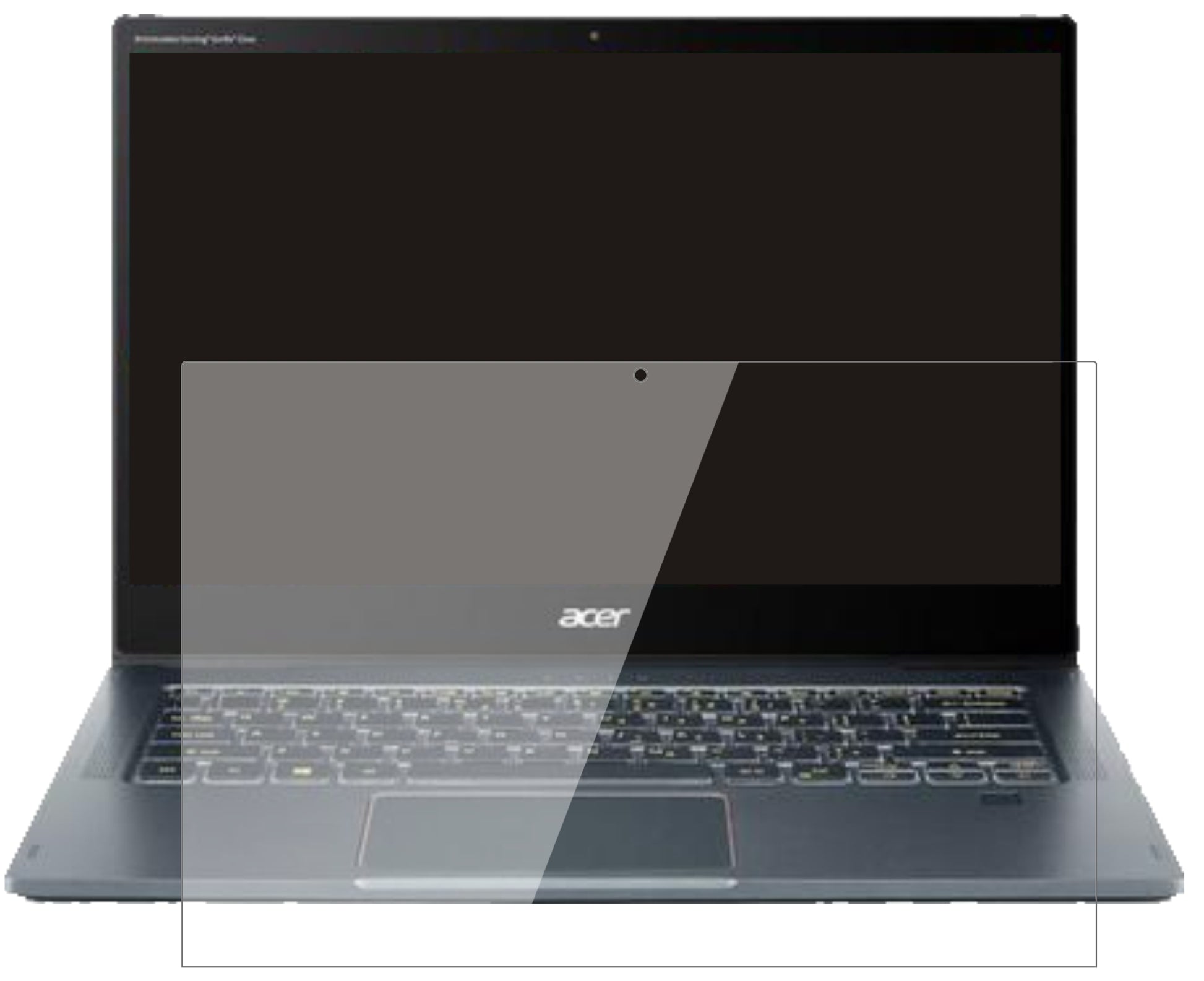 AcerSpin 7 5G 14 Zoll mit aufgebrachter dipos Flex Schutzfolie, glasklare Darstellung ohne Einschränkungen