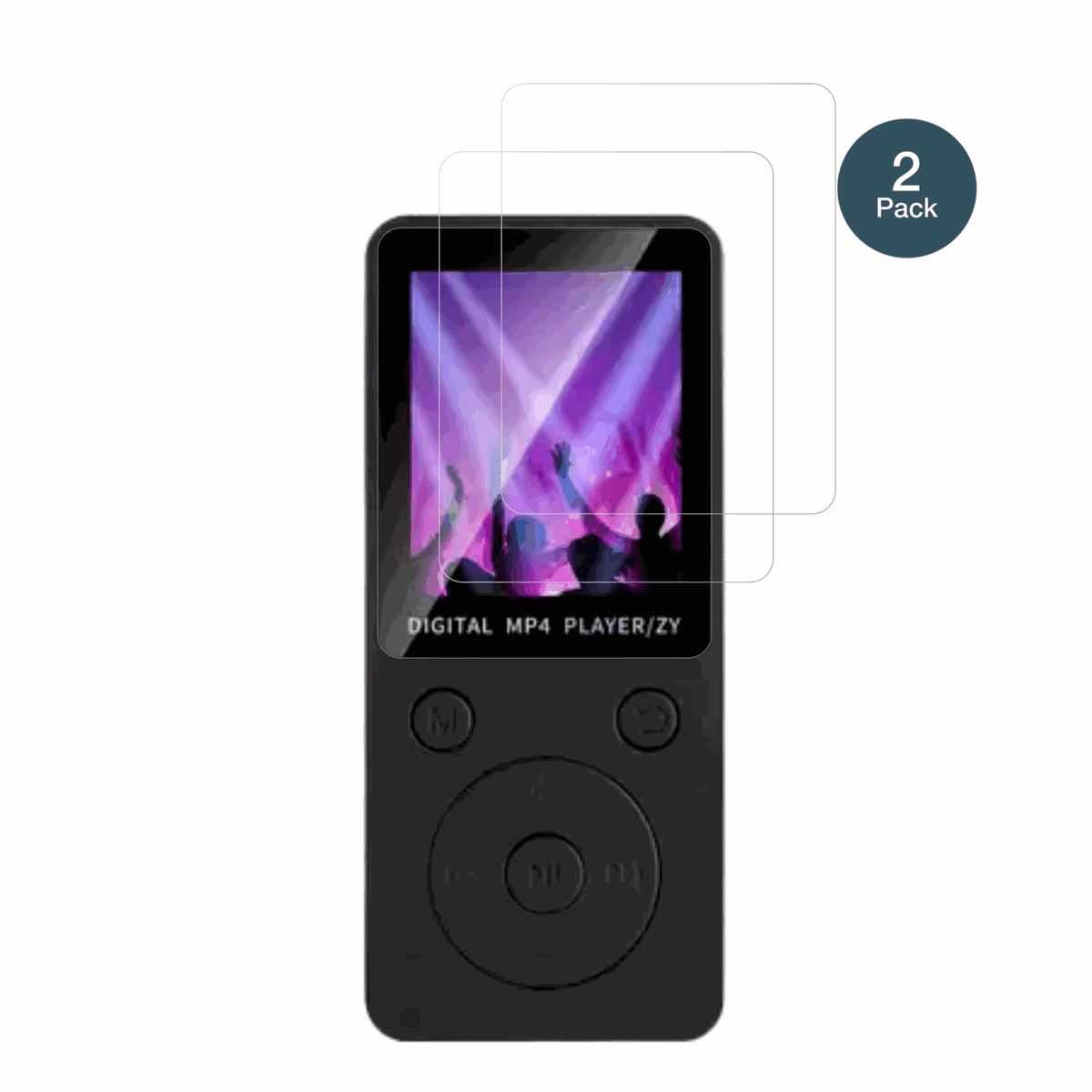 AivaneS11 MP3-Player mit aufgebrachter dipos Flex Schutzfolie, glasklare Darstellung ohne Einschränkungen