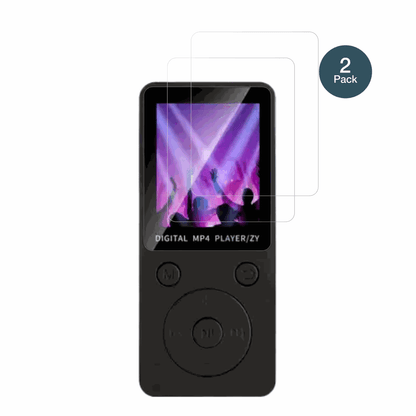 AivaneS11 MP3-Player mit aufgebrachter dipos Flex Schutzfolie, glasklare Darstellung ohne Einschränkungen