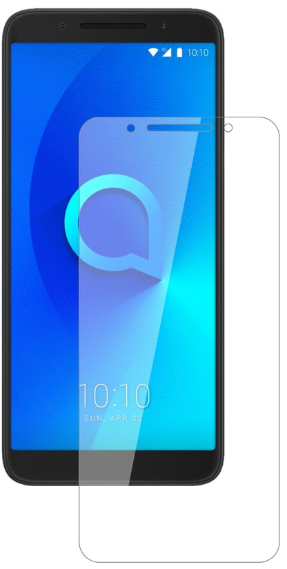 Alcatel3 mit aufgebrachter dipos Flex Schutzfolie, glasklare Darstellung ohne Einschränkungen