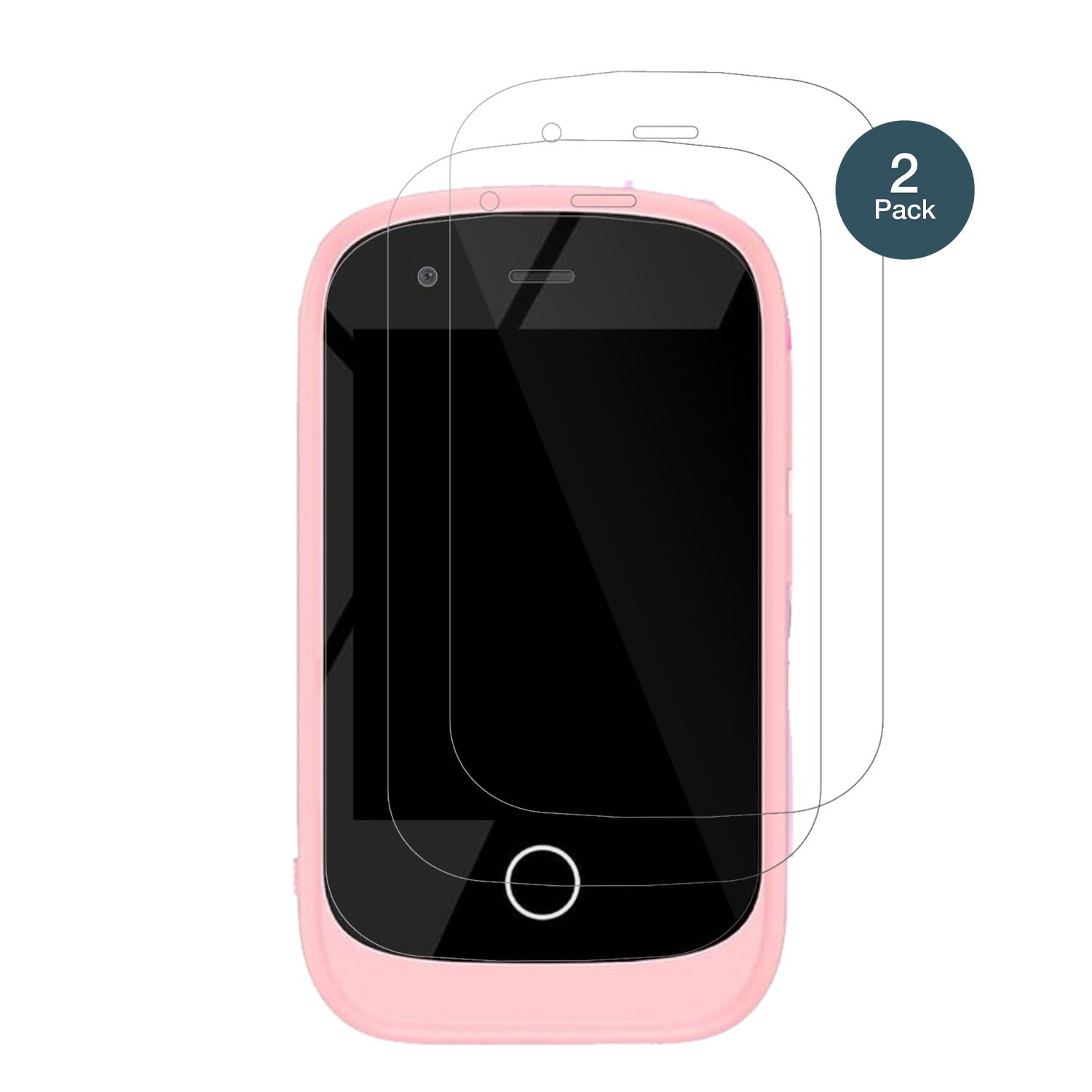 AlutoriaKinder Handy PH05 mit aufgebrachter dipos Flex Schutzfolie, glasklare Darstellung ohne Einschränkungen