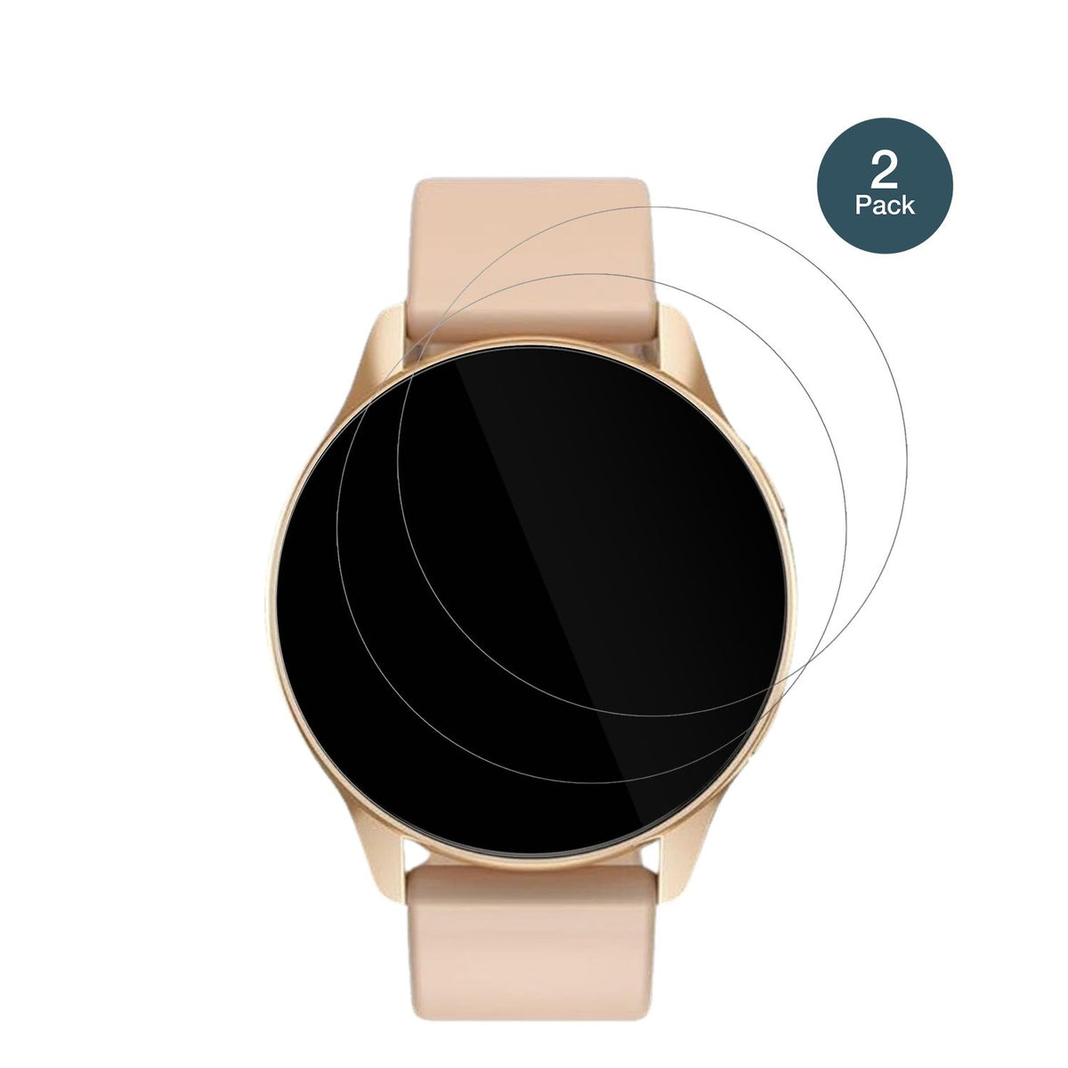 AngLink1.69 Zoll Smartwatch mit aufgebrachter dipos Flex Schutzfolie, glasklare Darstellung ohne Einschränkungen