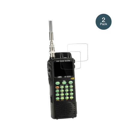 AorAR-8200 mit aufgebrachter dipos Flex Schutzfolie, glasklare Darstellung ohne Einschränkungen