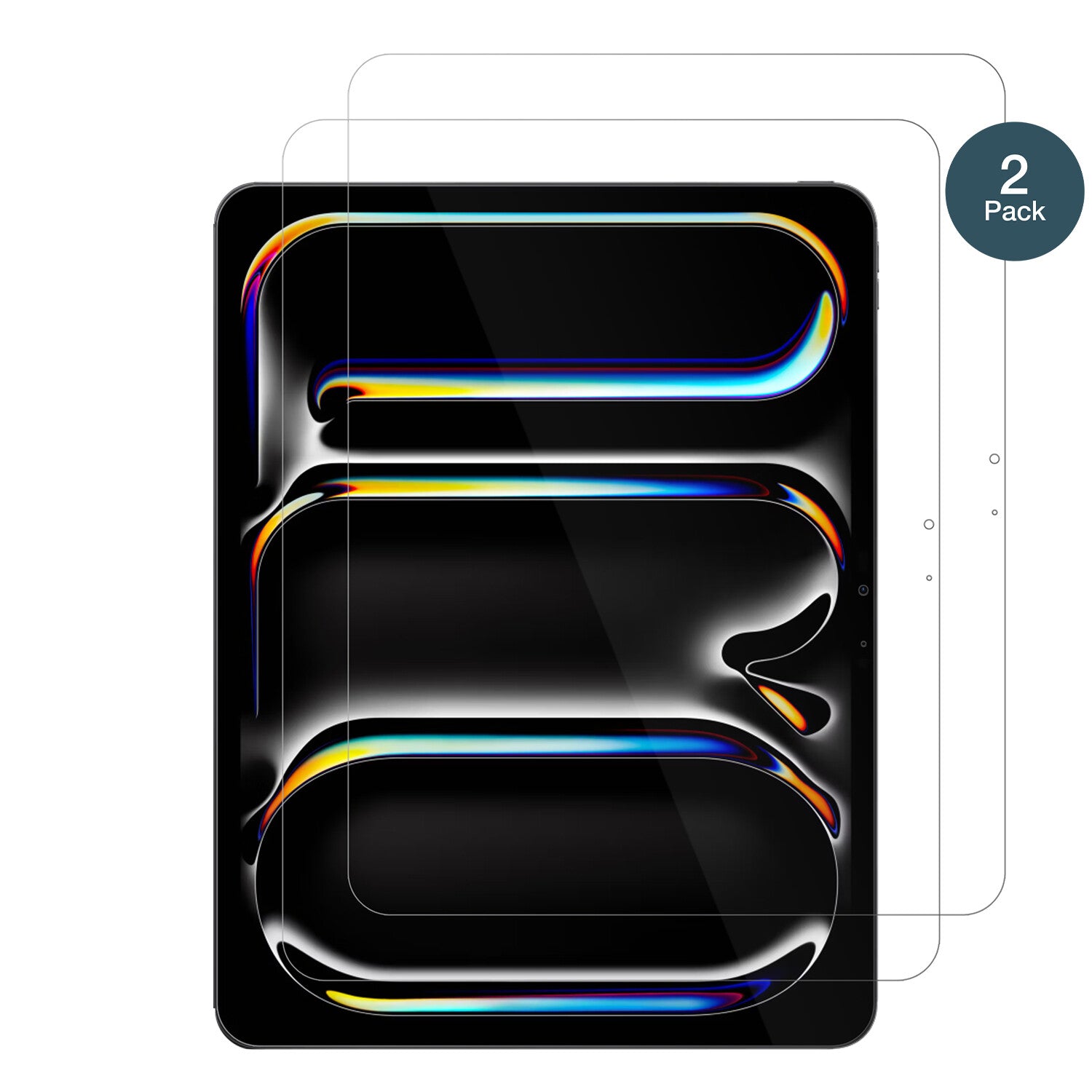 AppleiPad Pro 13 Zoll M4 2024 mit aufgebrachter dipos Flex Schutzfolie, glasklare Darstellung ohne Einschränkungen