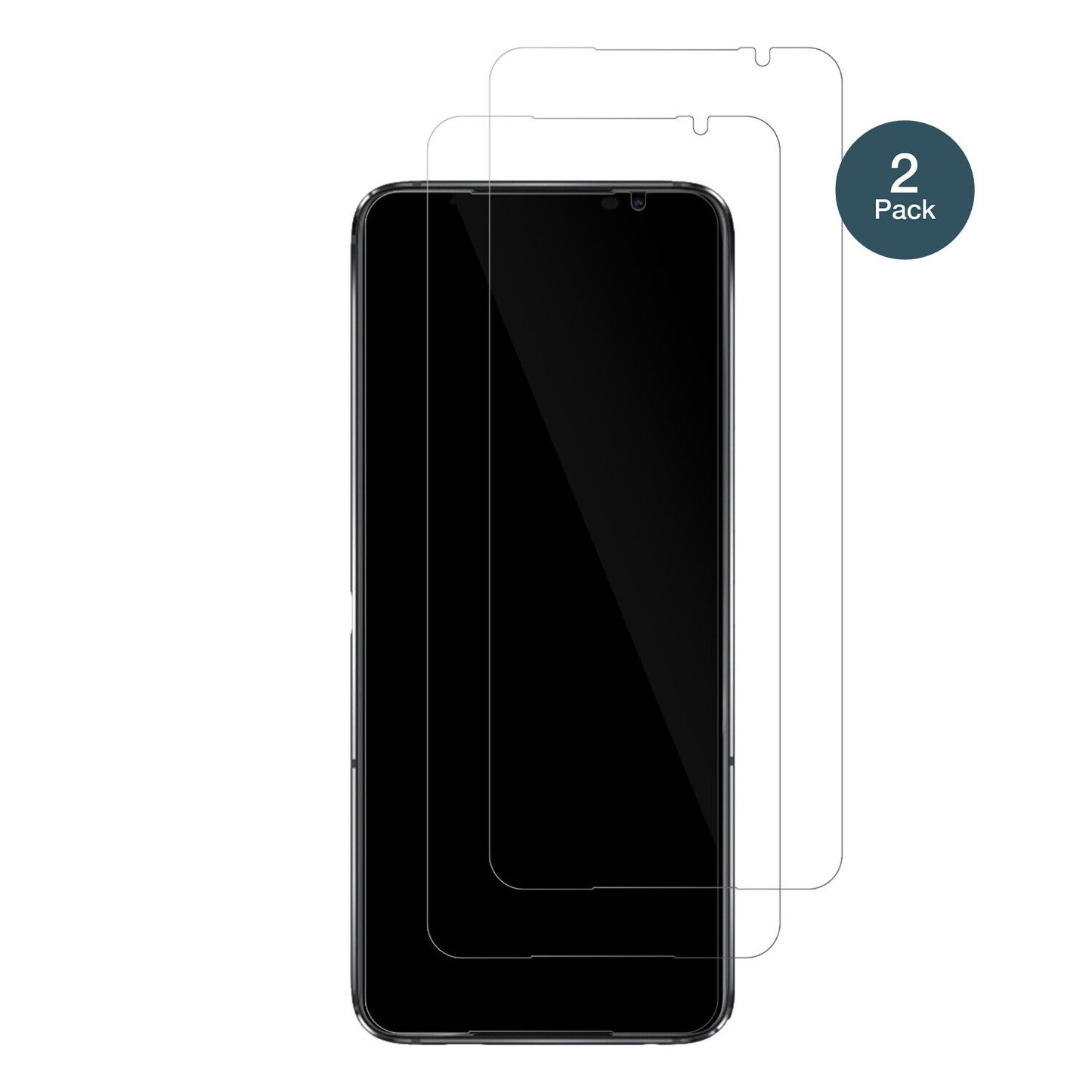 ASUSROG Phone 6D mit aufgebrachter dipos Flex Schutzfolie, glasklare Darstellung ohne Einschränkungen