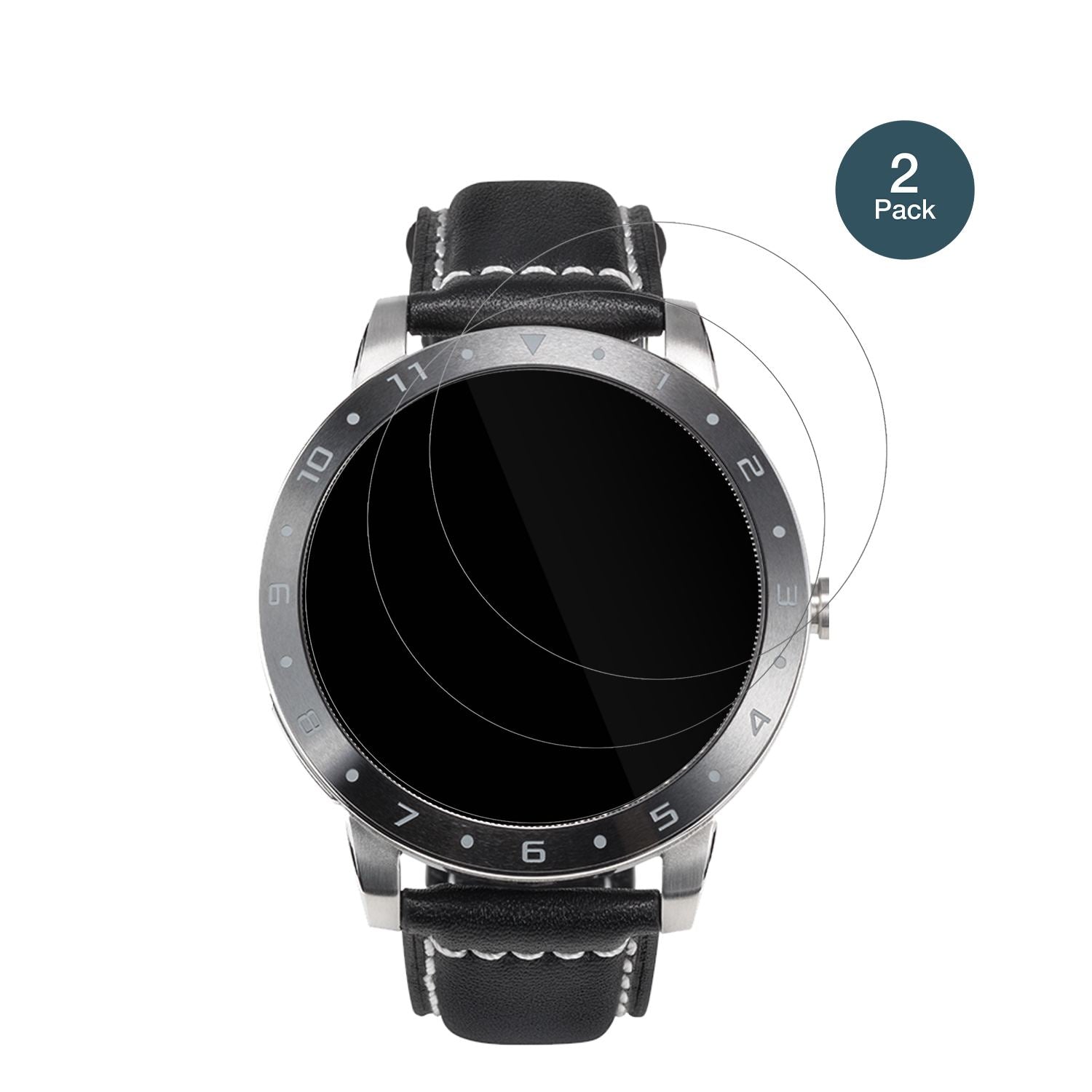 AsusVivoWatch 5 mit aufgebrachter dipos Flex Schutzfolie, glasklare Darstellung ohne Einschränkungen