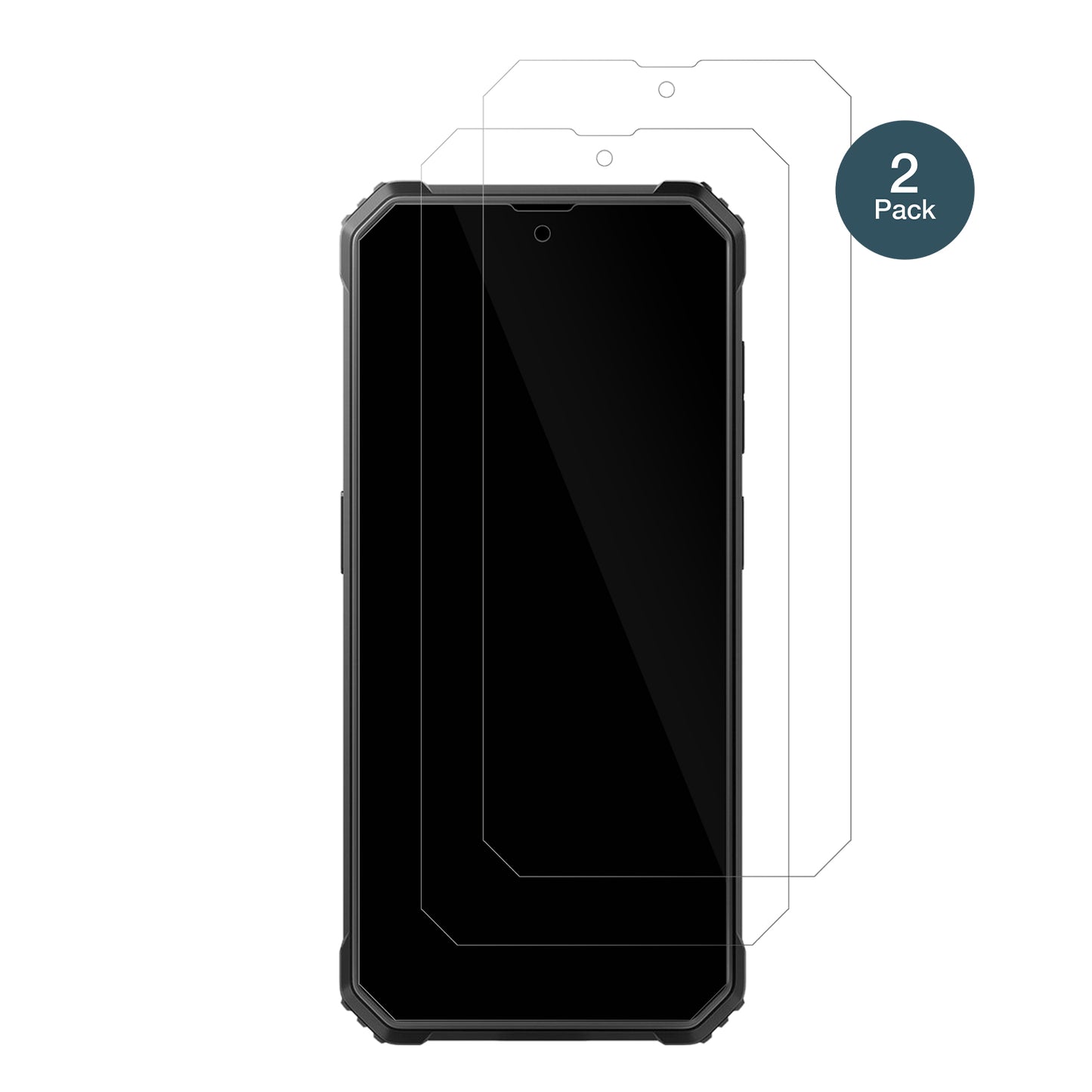 BlackviewBV4800 Pro mit aufgebrachter dipos Flex Schutzfolie, glasklare Darstellung ohne Einschränkungen