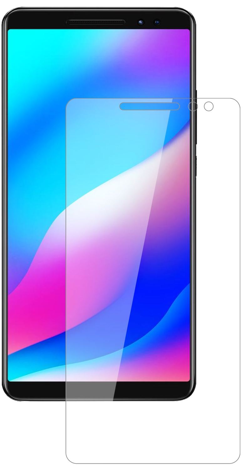 BlackviewMax 1 mit aufgebrachter dipos Flex Schutzfolie, glasklare Darstellung ohne Einschränkungen