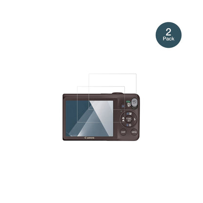 CanonCanon IXUS 105 mit aufgebrachter dipos Flex Schutzfolie, glasklare Darstellung ohne Einschränkungen