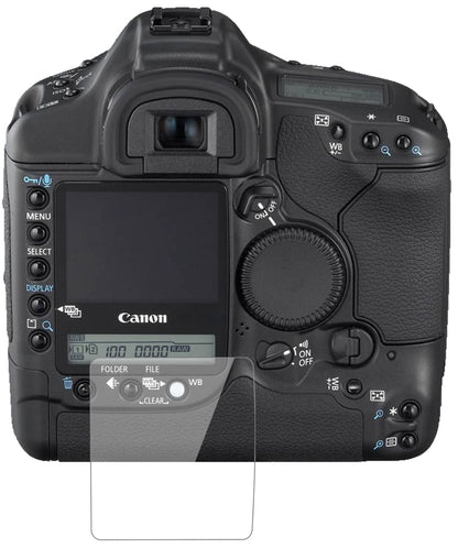 CanonEos 1DS Mark II mit aufgebrachter dipos Flex Schutzfolie, glasklare Darstellung ohne Einschränkungen