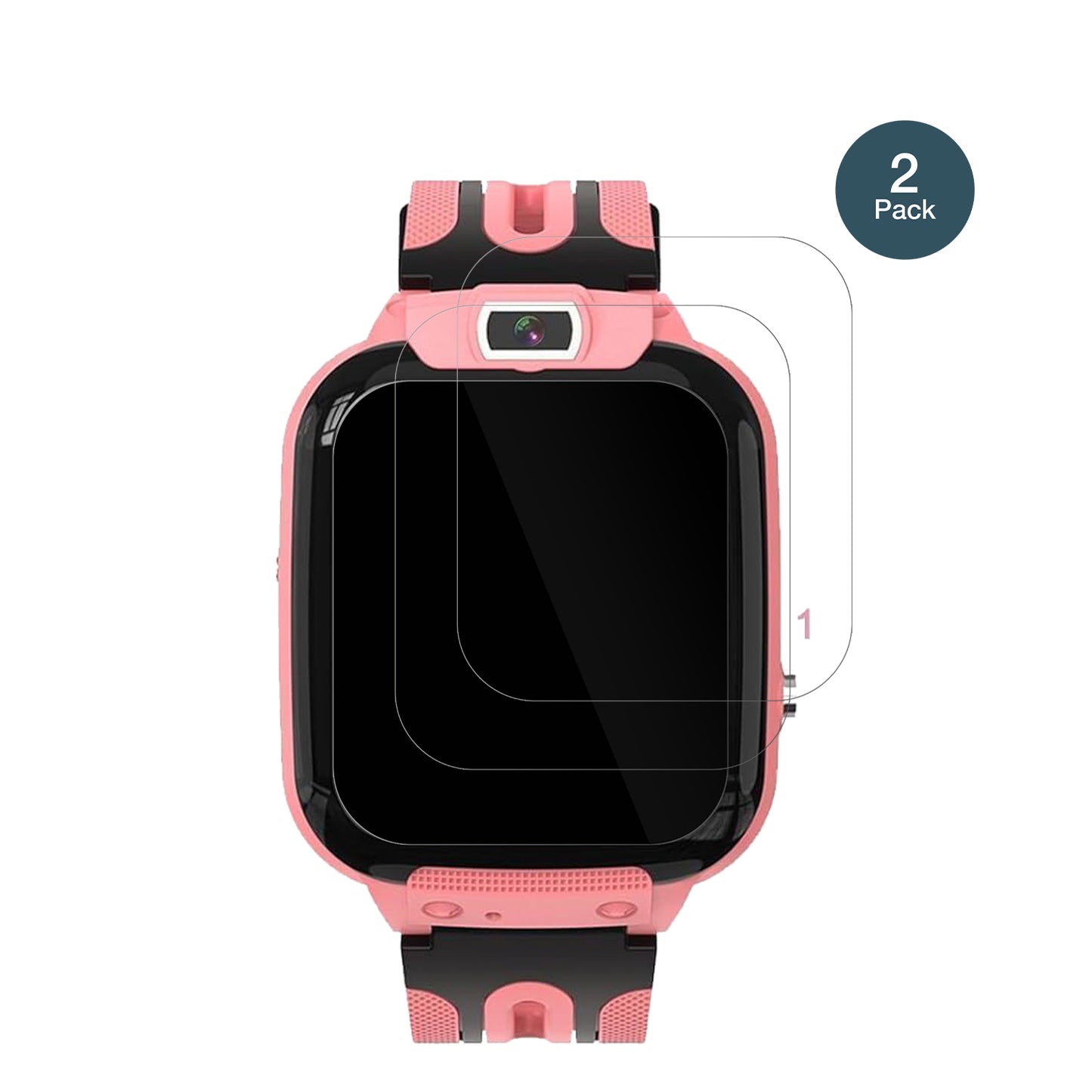 ClleyliseKinder Smartwatch mit aufgebrachter dipos Flex Schutzfolie, glasklare Darstellung ohne Einschränkungen