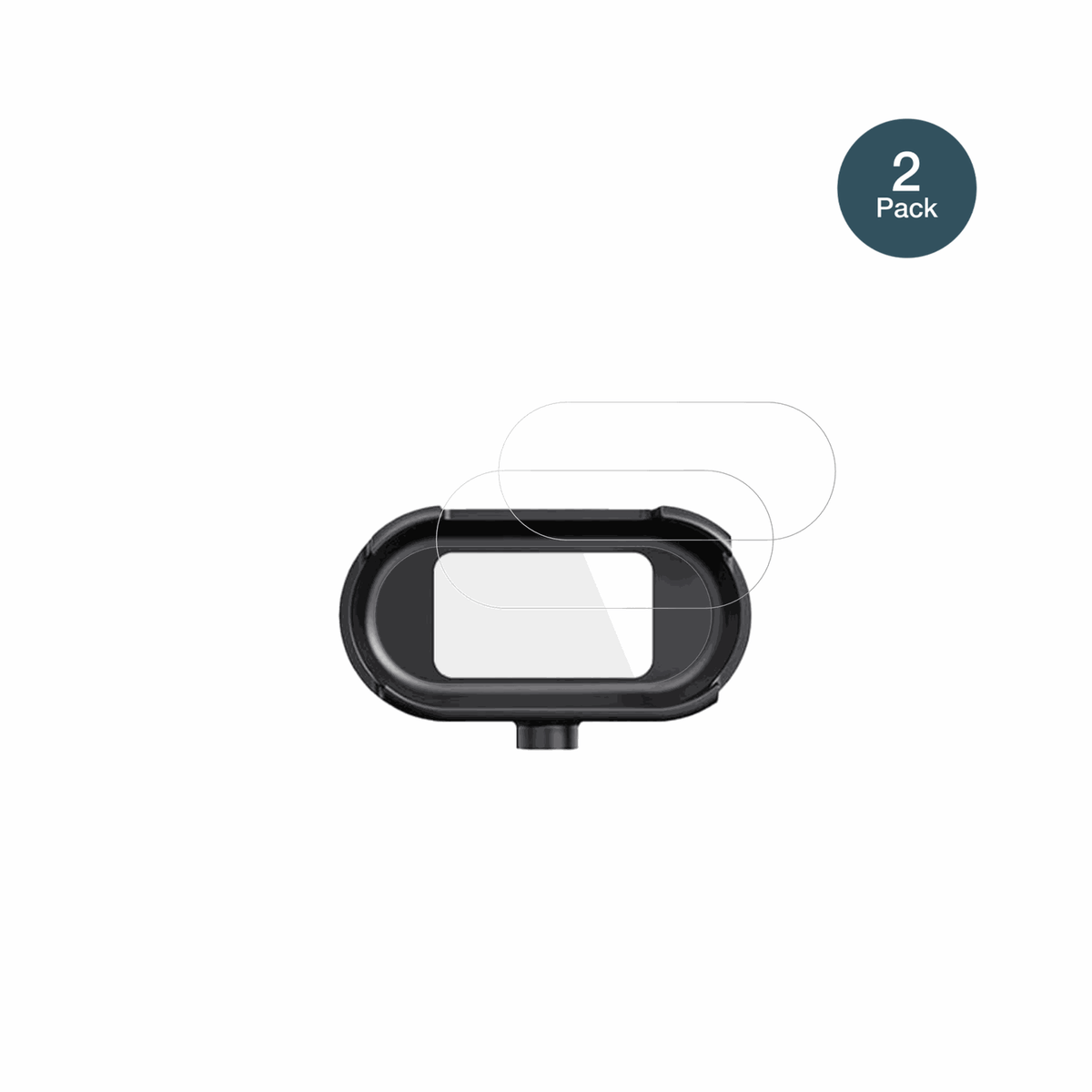 CossifyHW0612 Mini Action-Cam mit aufgebrachter dipos Flex Schutzfolie, glasklare Darstellung ohne Einschränkungen