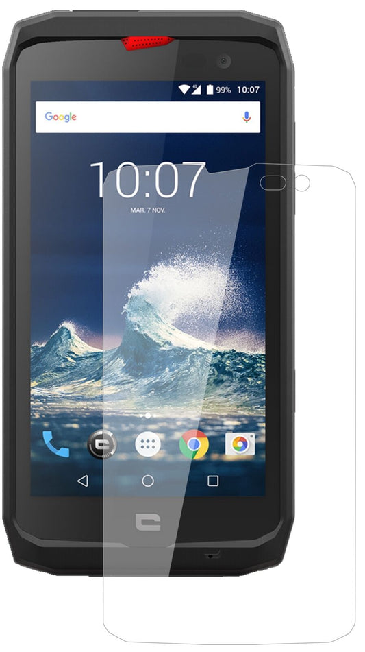 Klare Displayschutzfolie von dipos passend für Crosscall Action-X3, 9H kratzfest und blasenfrei montiert