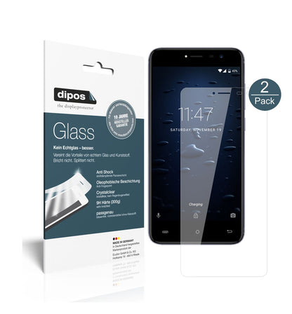 CubotNote Plus mit aufgebrachter dipos Flex Schutzfolie, glasklare Darstellung ohne Einschränkungen