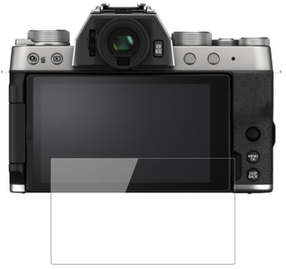 FujifilmX-T200 mit aufgebrachter dipos Flex Schutzfolie, glasklare Darstellung ohne Einschränkungen