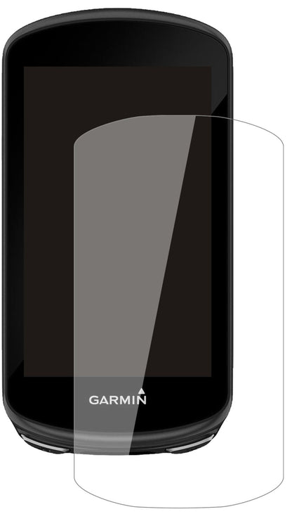GarminEdge 1030 Plus mit aufgebrachter dipos Flex Schutzfolie, glasklare Darstellung ohne Einschränkungen