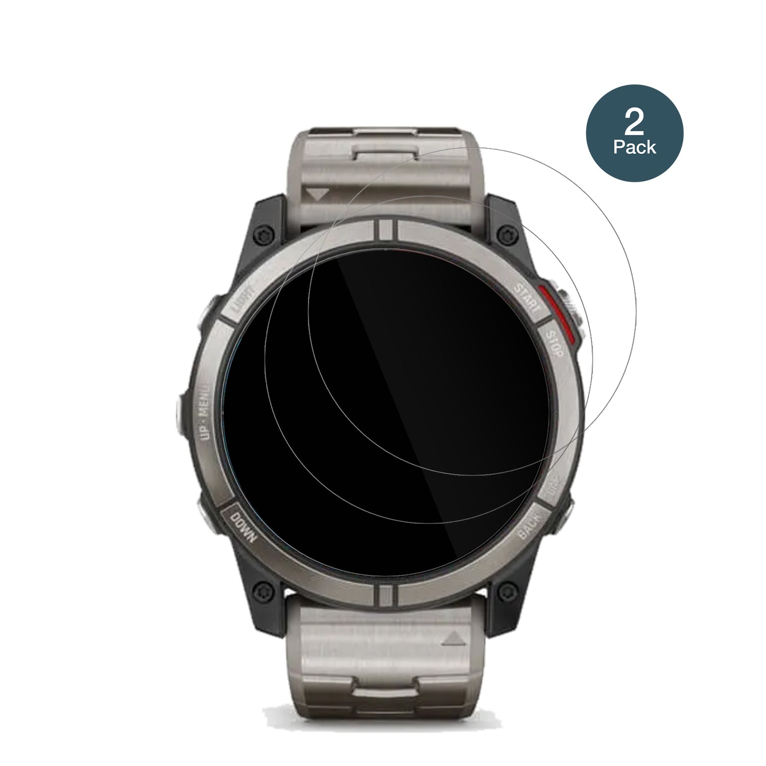 Garminquatix 7X mit aufgebrachter dipos Flex Schutzfolie, glasklare Darstellung ohne Einschränkungen