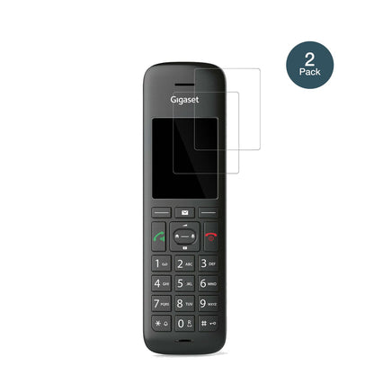 GigasetCE 575 HX mit aufgebrachter dipos Flex Schutzfolie, glasklare Darstellung ohne Einschränkungen