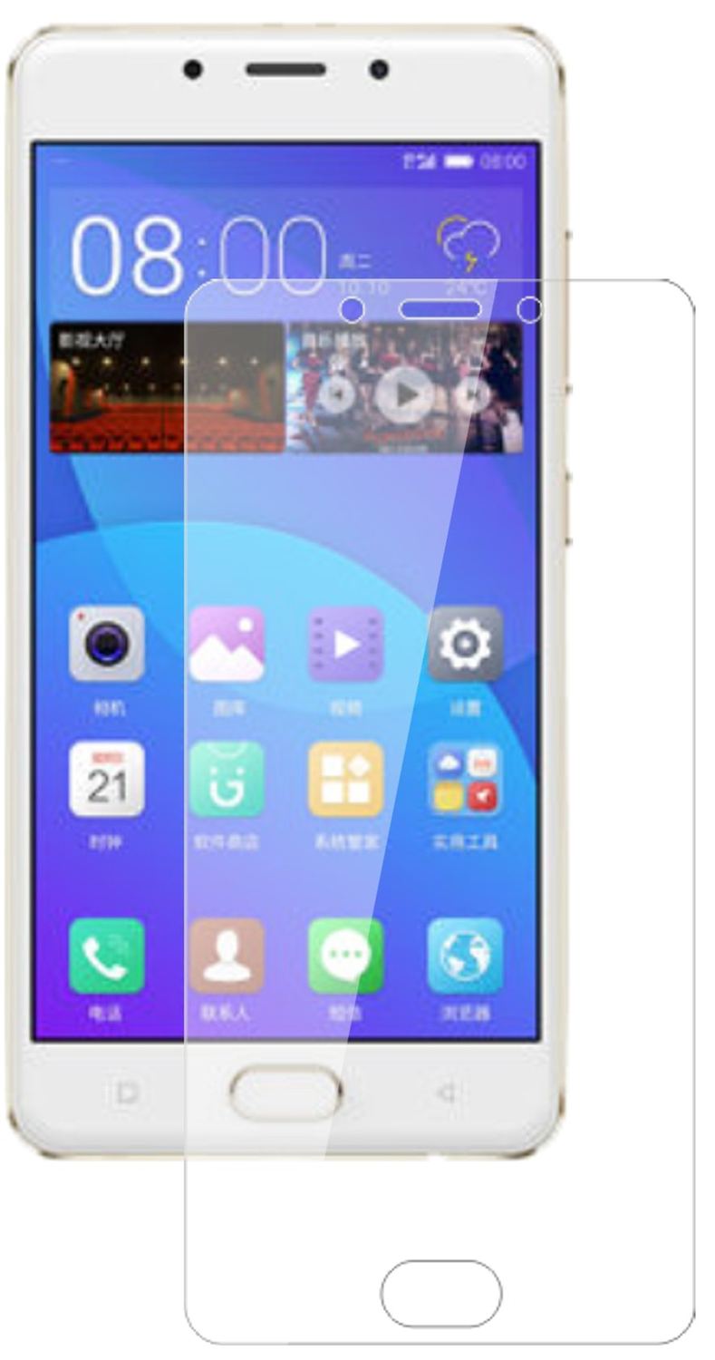 GioneeF5 mit aufgebrachter dipos Flex Schutzfolie, glasklare Darstellung ohne Einschränkungen